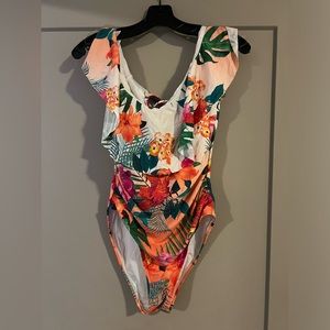 Last chance! Closing up shop tomorrow! La Blanca off shoulder one piece